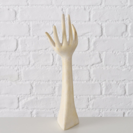 Juwelen standaard - Hand voor Sieraden - Juweel boom - Hand - Polyresin - 31 cm. - Beige