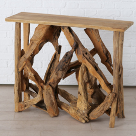 Site -Table - Tafel  - Hout -H80cm 98x33cm - Naturel