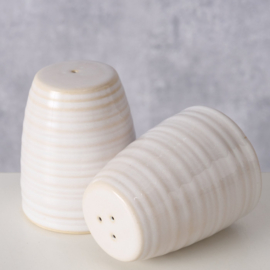 Peper en Zout - stel - 2 set - Huwelijk - Leuk Cadeau - Gezellig - 8,1xØ6.6cm.