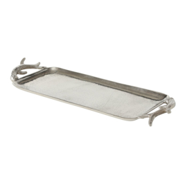 Schaal -  Aluminium - Dikte 5cm - Zilver -60x21cm - Gewei