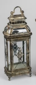 Lantaarn - XL- Koper kleur - 60x23x17cm - Baroque - Glas - koper zilver
