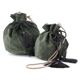 Tasje - Decoratie - Velvet - 25cm- incl kwastjes