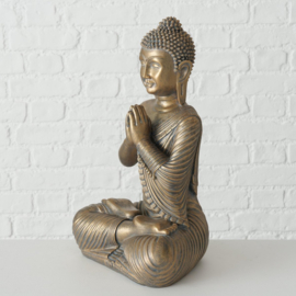 Buddha - Bruin/goud - 39cm - Boeddha