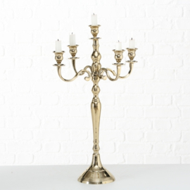 Kandelaar - Goud - 65 cm - Aluminium - 5 kaars houders - Ø 37 cm