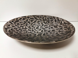 Schaal - Rond - Zilver - Ø 39cm.