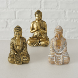 Buddha - Goud - 3 set - Goud - 10cm - Boedha