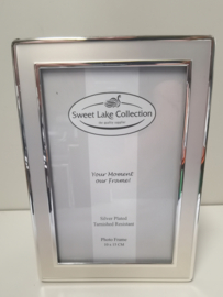 Fotolijst - Mat  - Glans - Fotomaat:10x15cm - Zilver - Klassiek