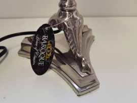 Lampvoet - Baroque - 55cm - 14cm - E-27 fitting - Zilver