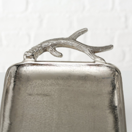 Schaal -  Aluminium - Dikte 5cm - Zilver -60x21cm - Gewei