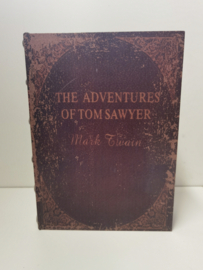 Decoratie - Boek - Opbergkist - 30x22x7cm- Bruin - Met magneet sluiting