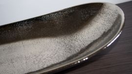 Schaal -  Aluminium - Zilver - 52.5x16.5x6cm - RAW - Sfeervol