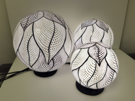 Lamp - 3 set - Bol - 3x3watt - Sfeer lamp - Ø30 - Ø25 - Ø20