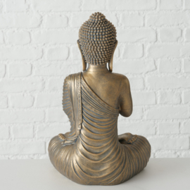 Buddha - Bruin/goud - 39cm - Boeddha