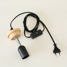 Lampsnoer met schakelaar - 180cm - E27 - met schakelaar - 14xm x 7.5cm