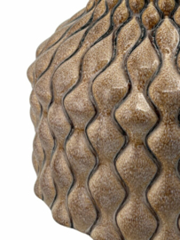 Vaas - Ø26.5 x 35cm - Keramiek - Beige - Living Diamond M - Peri Living