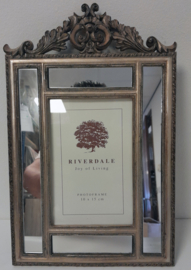 Fotolijst - Riverdale - fotomaat: 10x15 - Lijst maat: 19x29cm - Oud Goud - Spiegellijst -Polyresin.