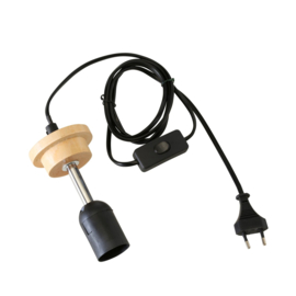 Lampsnoer met schakelaar - 180cm - E27 - met schakelaar - 14xm x 7.5cm