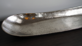 Schaal -  Aluminium - Zilver - 52.5x16.5x6cm - RAW - Sfeervol