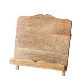 kookboek standaard - Mango Hout - 30x23x20cm - Bruin - Inklapbaar -  Naturel