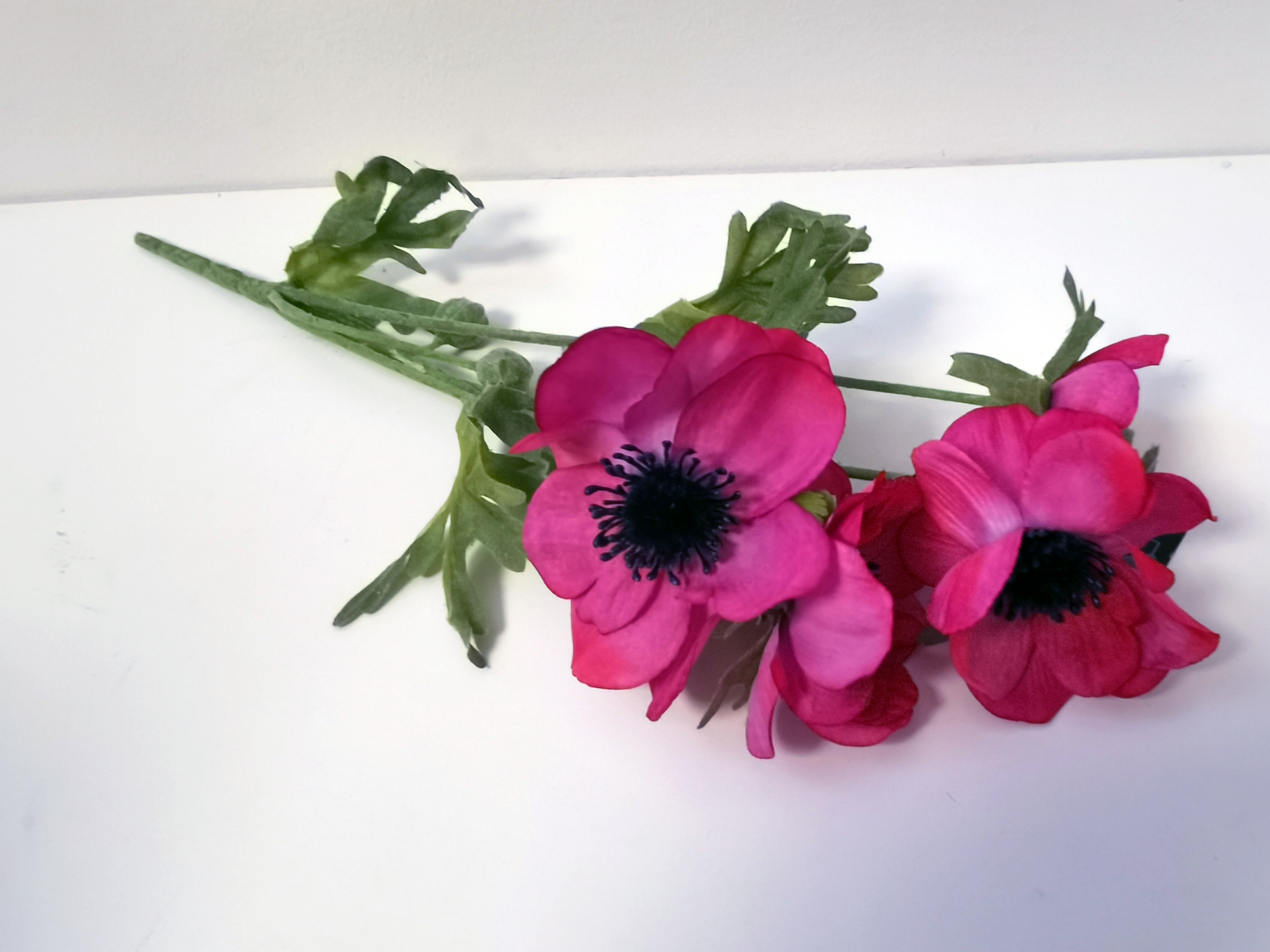 Klaproos  - Decoratie - Bloemtak - Kunststof - Paars Rood - 32cm - Pure
