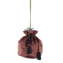 Tasje - Decoratie - Velvet - 25cm- incl kwastjes