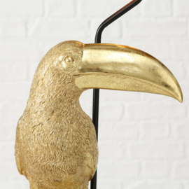 Tafellamp - Tucan  - Goud - incl kap - 70cm - Ø 35cm