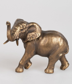 Olifant - Polyresin - Goud - 23cm - Beeld - Decoratie