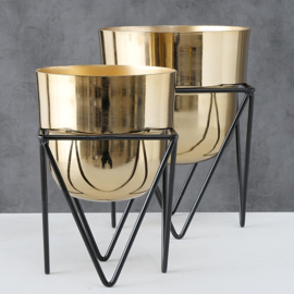 Plant houders- Goud - 2 set - 32/27cm.