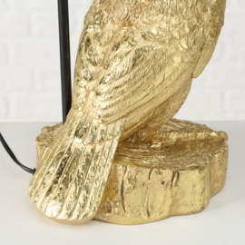 Tafellamp - Tucan  - Goud - incl kap - 70cm - Ø 35cm