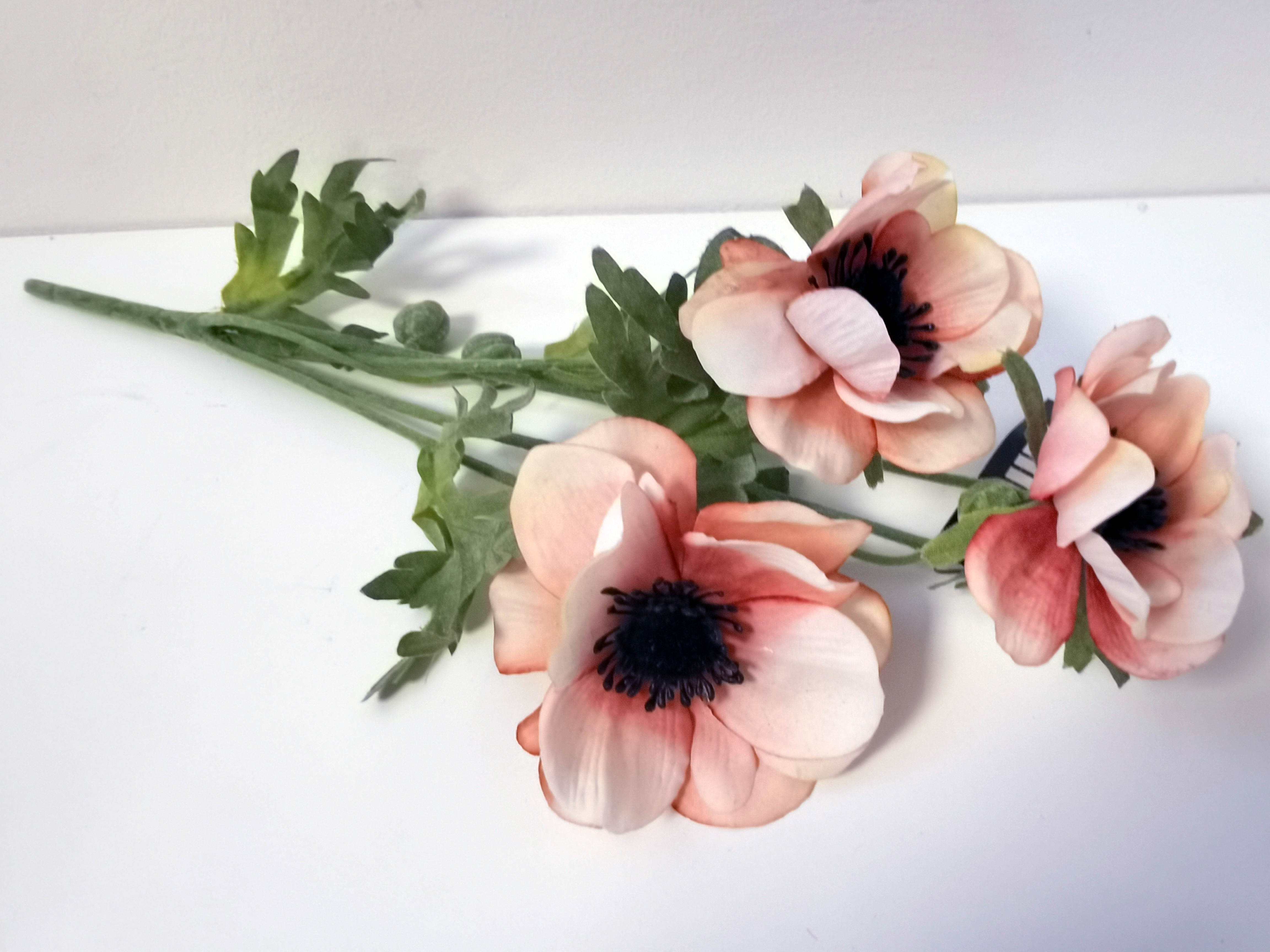 Klaproos  - Decoratie - Bloemtak - Kunststof - Beige - 32cm - Pure
