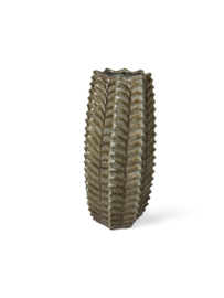 Vaas - Ø20x51cm - Keramiek - Beige - Sandy Wave L - Peri Living