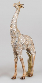 Giraf - Polyserin- goud - 38cm - Beeld - Decoratie