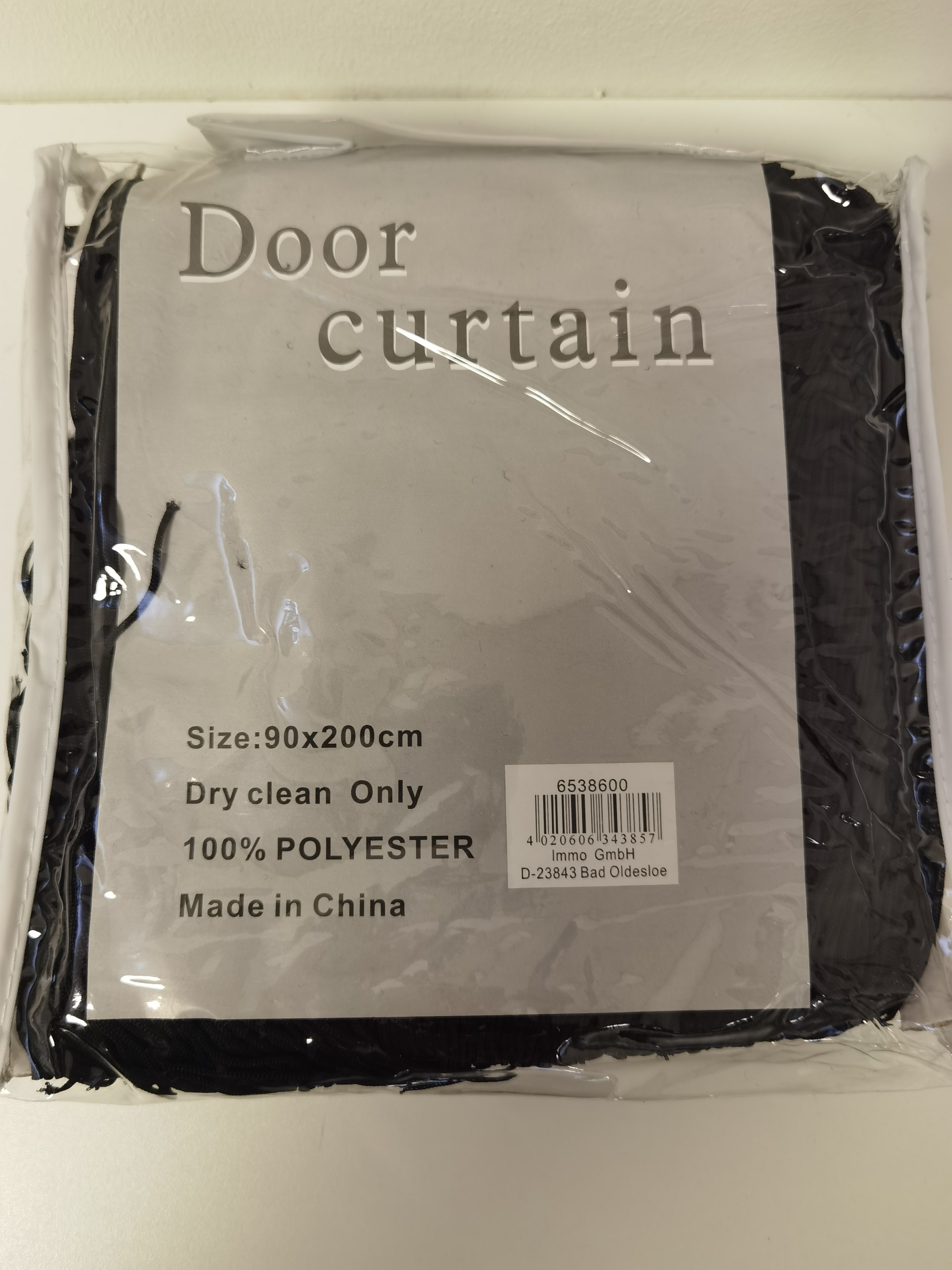 Deurgordijn - Draadjes gordijn - Vliegengordijn - Fijn - 90x200cm - Zwart - 100% Polyester