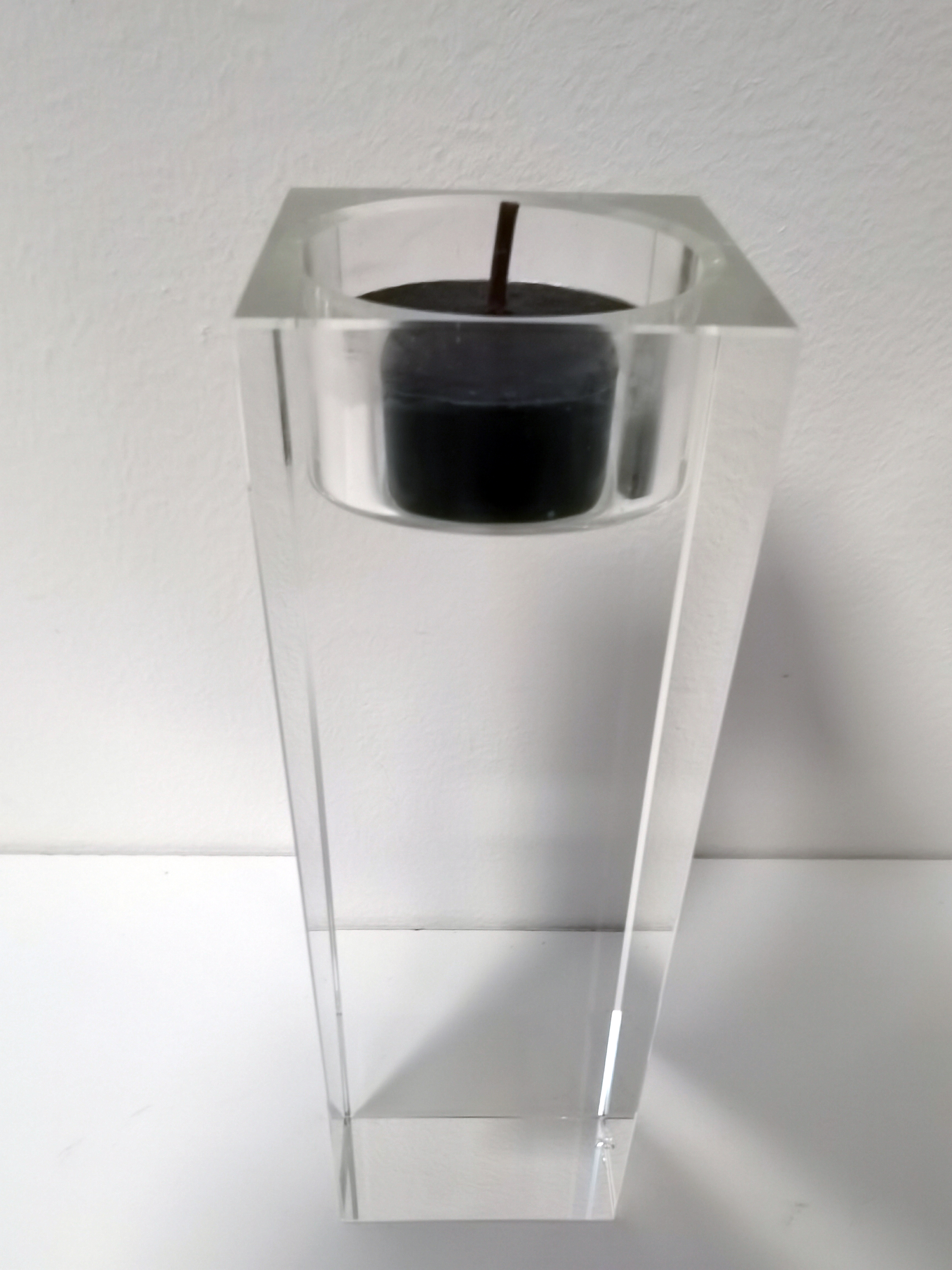 Waxine houder - Luxe - Glas- Sfeerlicht - 15x5x5cm- Helder