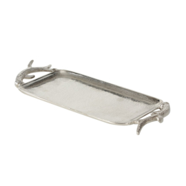 Schaal -  Aluminium - Dikte 5cm - Zilver -51x19cm - Gewei