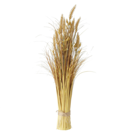 Boltze - Decoratie takken - Haver - Tarwe - 74cm - Ø8cm - Goud - Kunststof