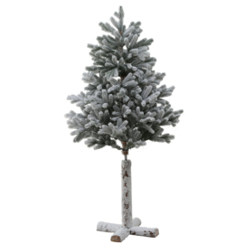 Boltze - Kerstboom - Kunststof - 180xØ80cm - Sneeuw - Hout