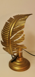 lamp - Waai Blad  - Antiek  Goud - 38cm .