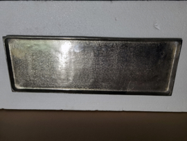 Schaal -  XL - Aluminium - Decoratie - Zilver - 74x25.5x2.4cm - RAW - Sfeervol