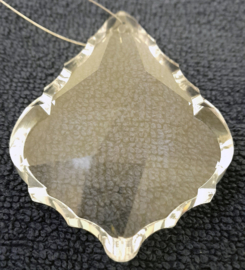Hanger - Decoratie - Hard Glas - Incl. Staaldraad - Sjiek in hanglamp. 7.5x5.5x3cm