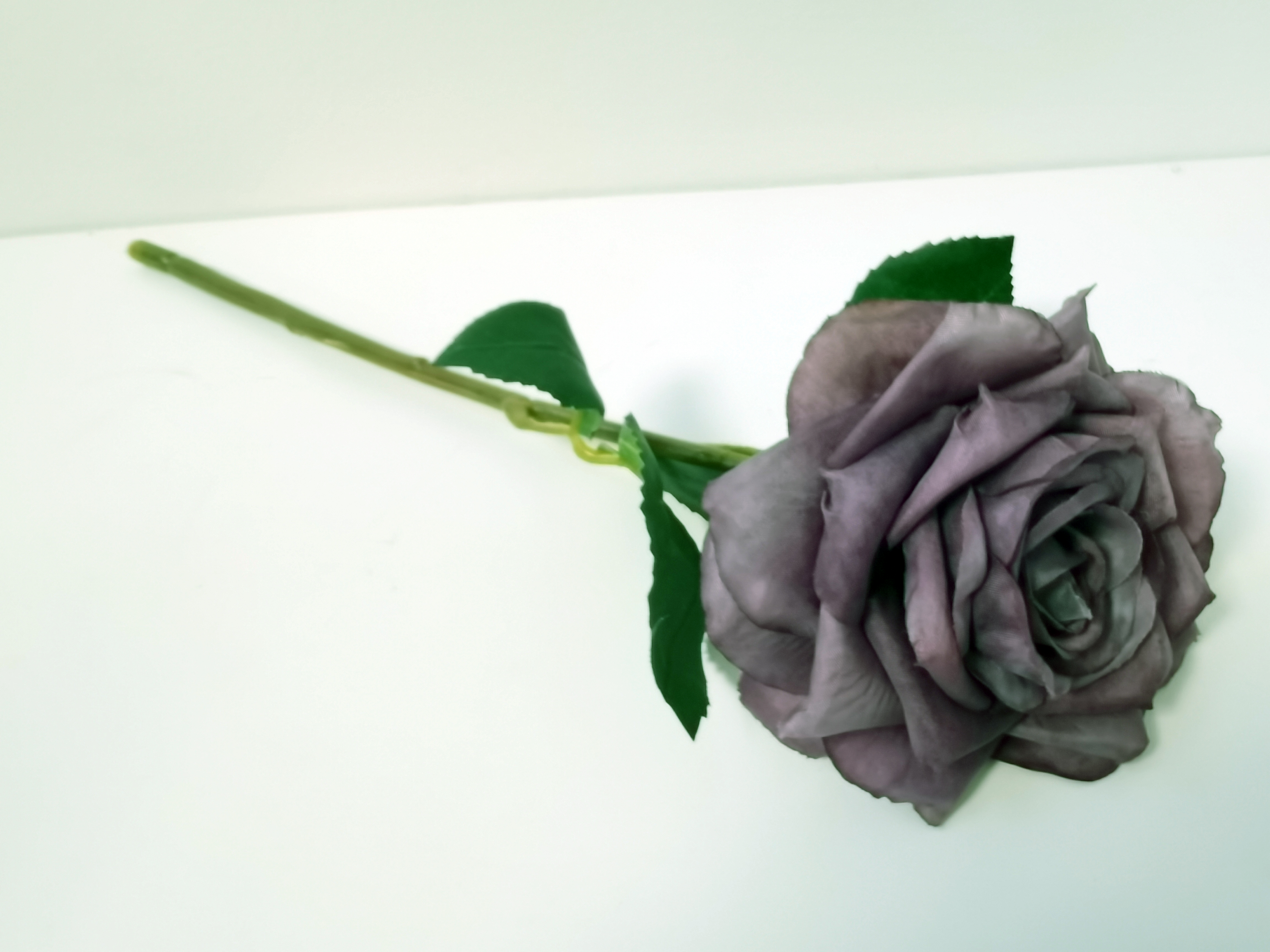 Roos  - Decoratie - Bloemtak - Kunststof - Paars - 30cm - Pure