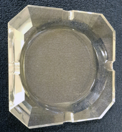 Asbak - Glas - Vierkant - 10x10cx2m. - Ø12cm - Hoogte 2 cm