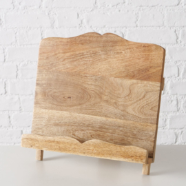 kookboek standaard - Mango Hout - 30x23x20cm - Bruin - Inklapbaar -  Naturel