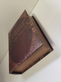 Decoratie - Boek - Opbergkist - 30x22x7cm- Bruin - Met magneet sluiting
