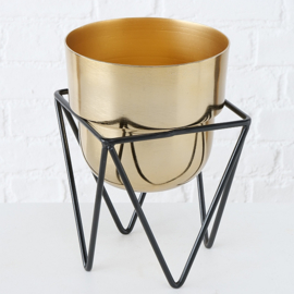 Plant houders- Goud - 2 set - 32/27cm.