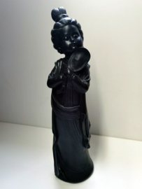 Vrouw - Beeld - hoog: 43cm - Polyresin - China - Oud Bruin
