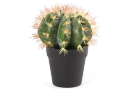 Cactus - Kunstplant - 29cm - Groen - Kunststof - Ø14cm