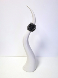 Periglass - Decoratief object - Kunst - Beeld - Polyresin - 52cm. - Wit - 4010