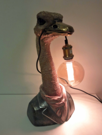 Tafellamp - Struisvogel  - Goud -  50x25x25cm