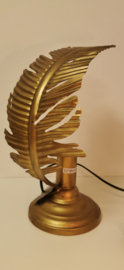 lamp - Waai Blad  - Antiek  Goud - 38cm .